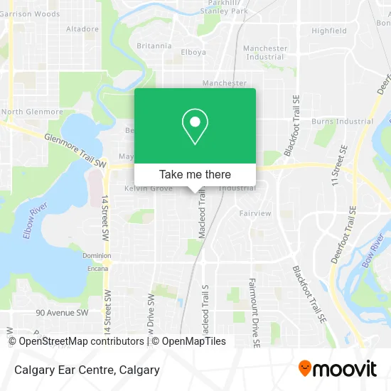 Calgary Ear Centre map