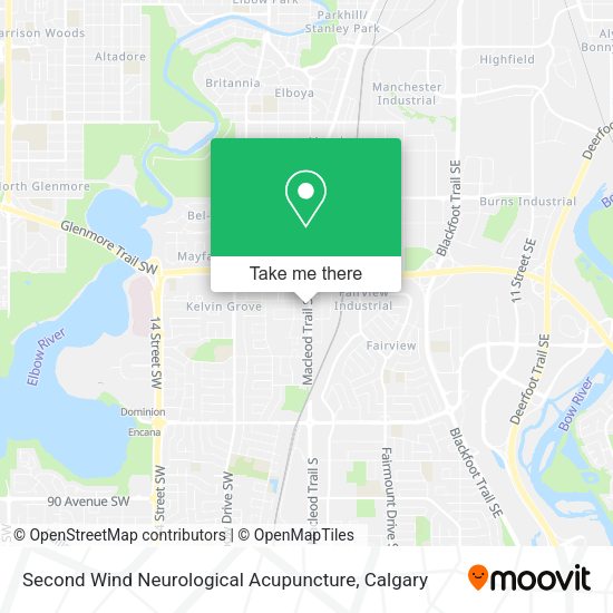 Second Wind Neurological Acupuncture map