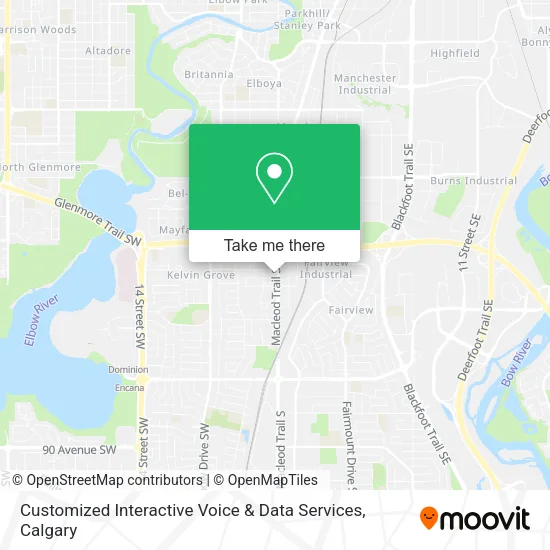 Customized Interactive Voice & Data Services map