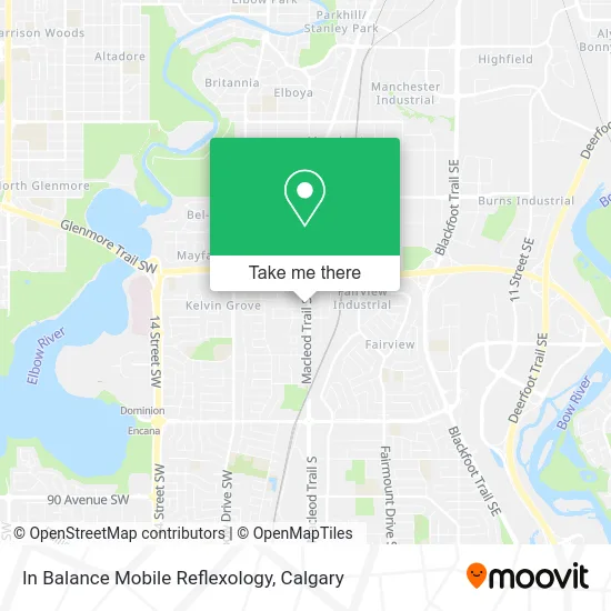 In Balance Mobile Reflexology map
