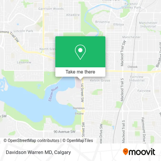 Davidson Warren MD map