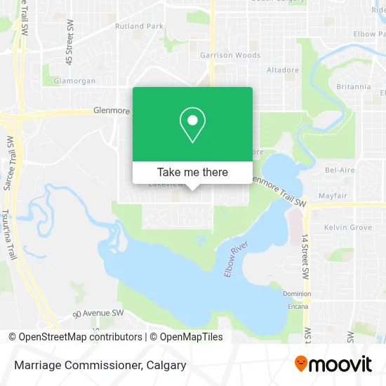 Marriage Commissioner map