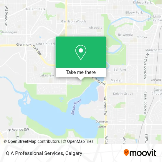 Q A Professional Services map