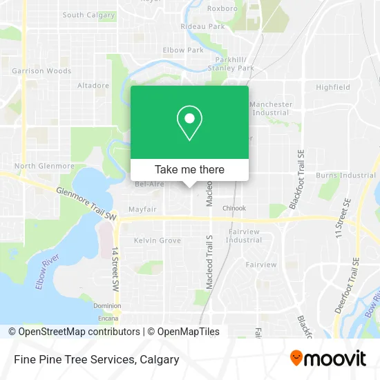 Fine Pine Tree Services map