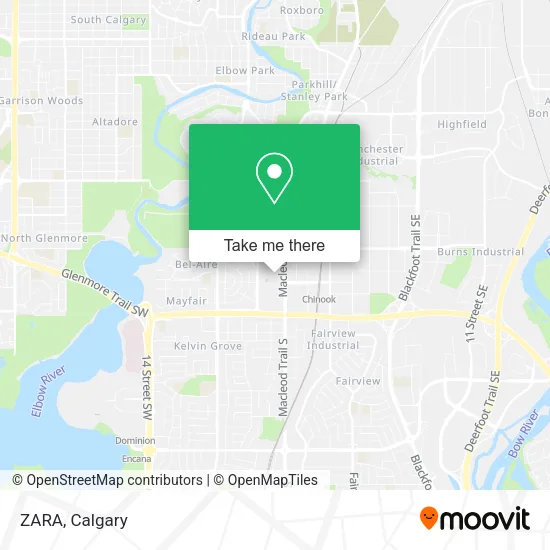 ZARA map