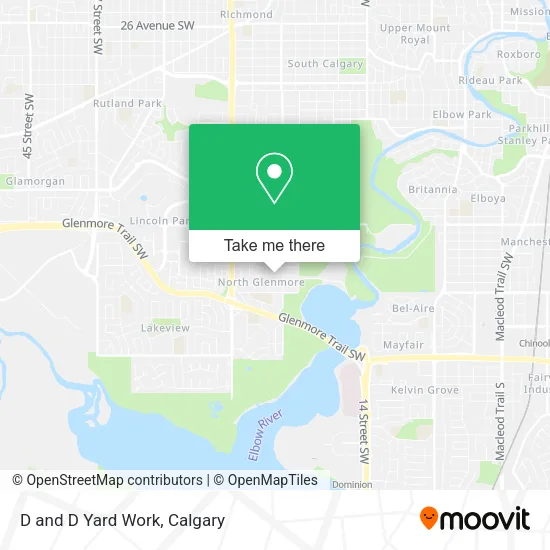 D and D Yard Work map