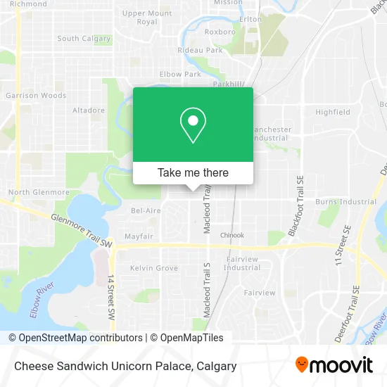 Cheese Sandwich Unicorn Palace map
