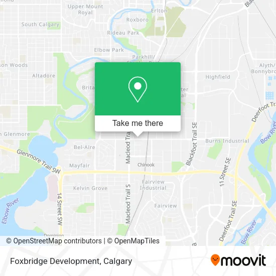 Foxbridge Development map