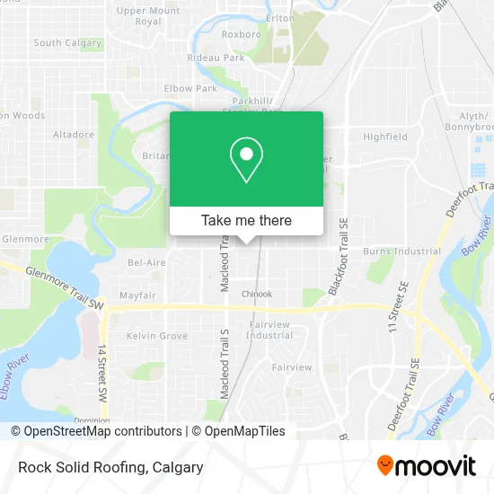 Rock Solid Roofing map