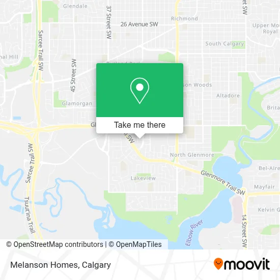 Melanson Homes map