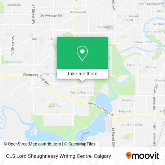 CLS Lord Shaughnessy Writing Centre map