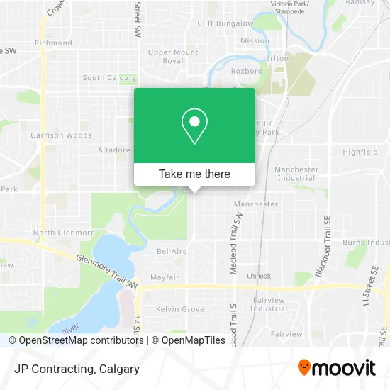 JP Contracting map