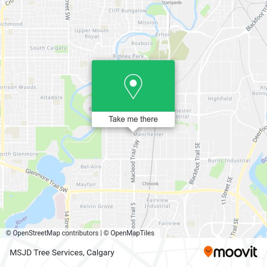 MSJD Tree Services map