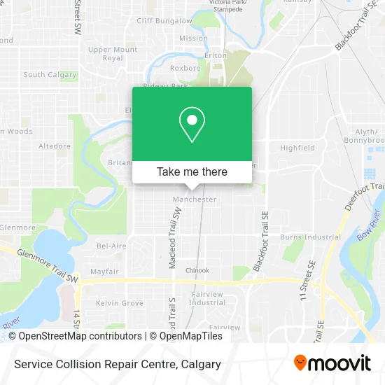 Service Collision Repair Centre map