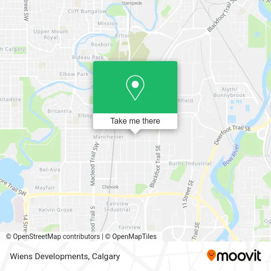 Wiens Developments map