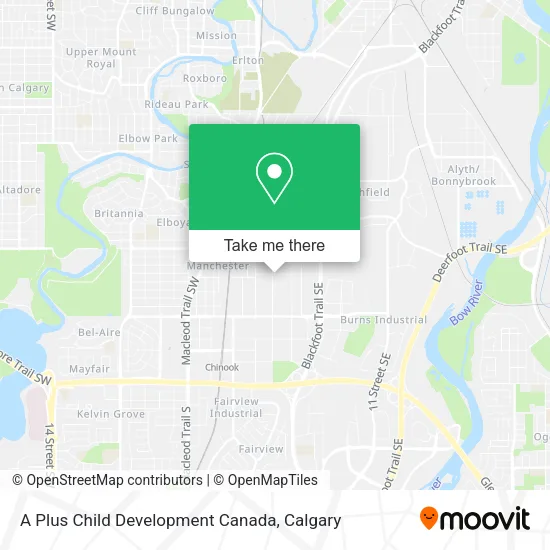 A Plus Child Development Canada map