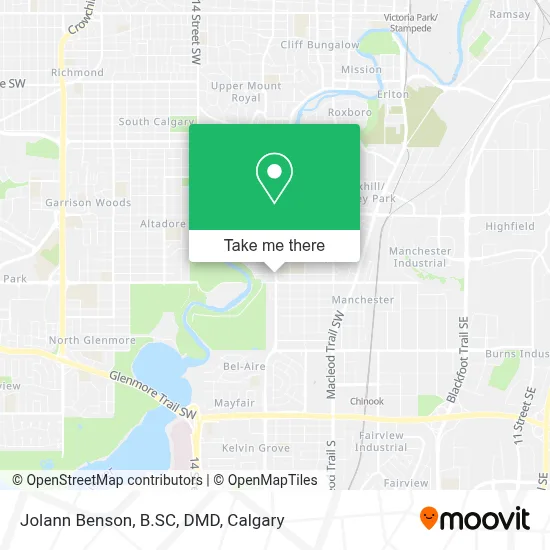 Jolann Benson, B.SC, DMD map