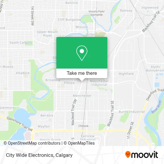 City Wide Electronics map