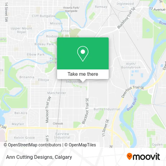 Ann Cutting Designs map