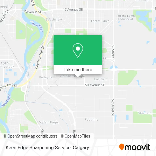 Keen Edge Sharpening Service map