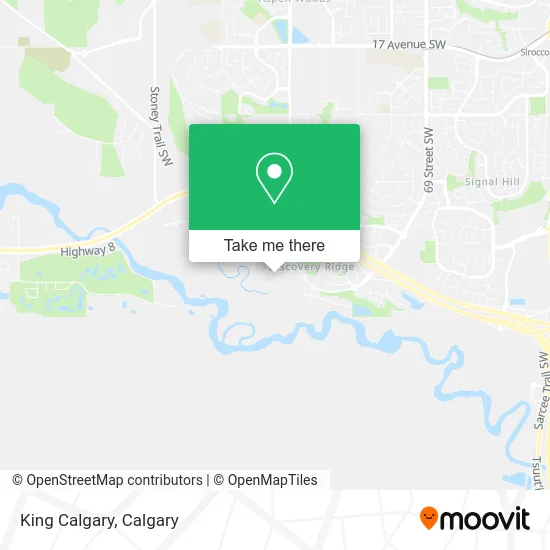 King Calgary map