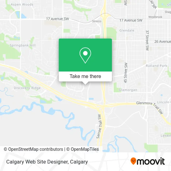 Calgary Web Site Designer map