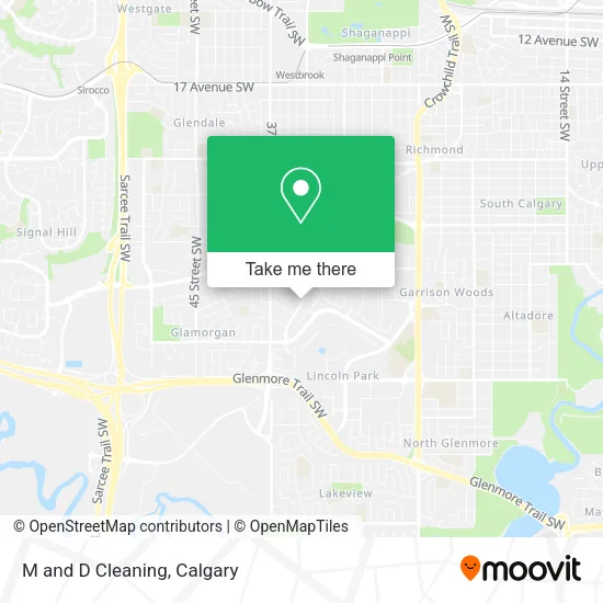 M and D Cleaning map
