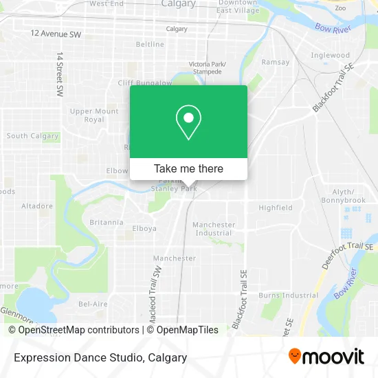 Expression Dance Studio map
