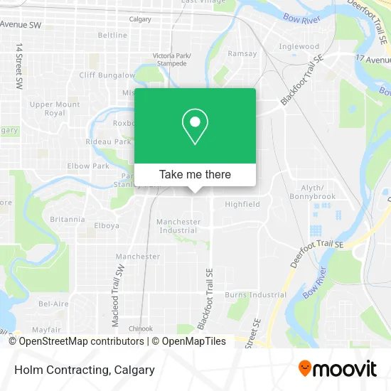 Holm Contracting map