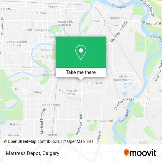 Mattress Depot map