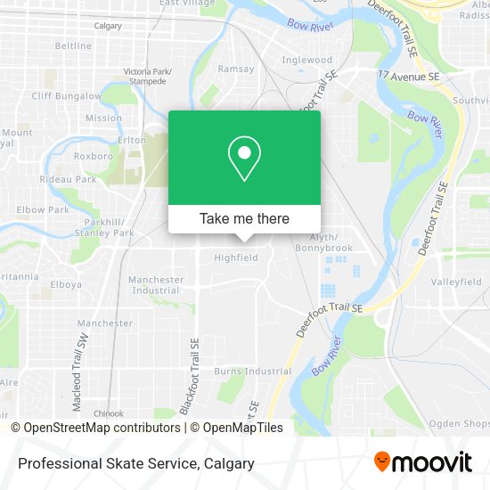 Professional Skate Service map