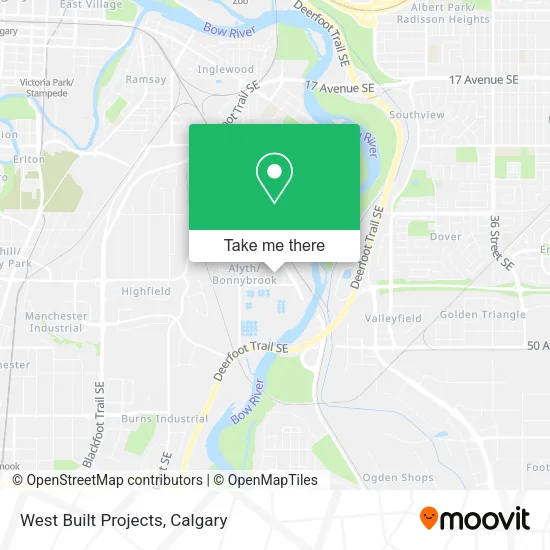 West Built Projects map