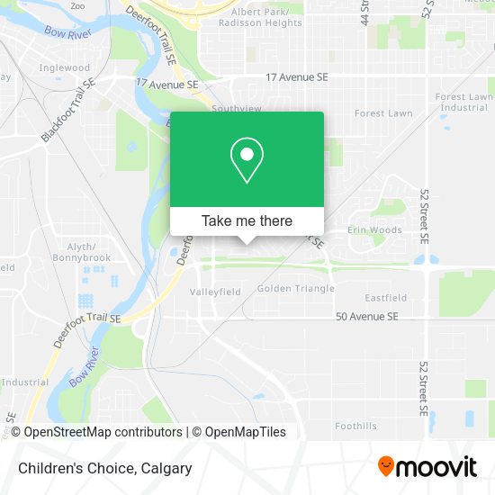 Children's Choice map