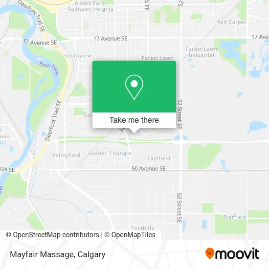 Mayfair Massage map