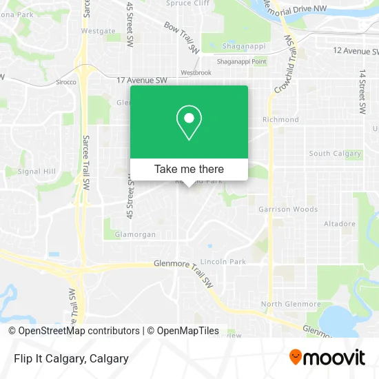 Flip It Calgary map
