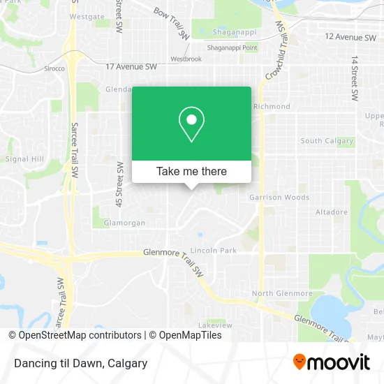 Dancing til Dawn map