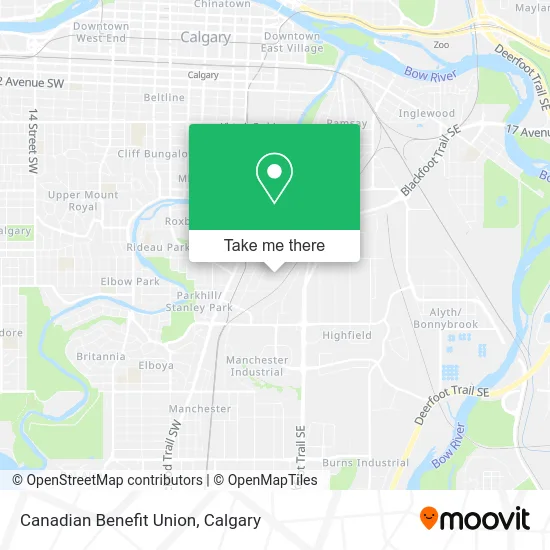 Canadian Benefit Union map