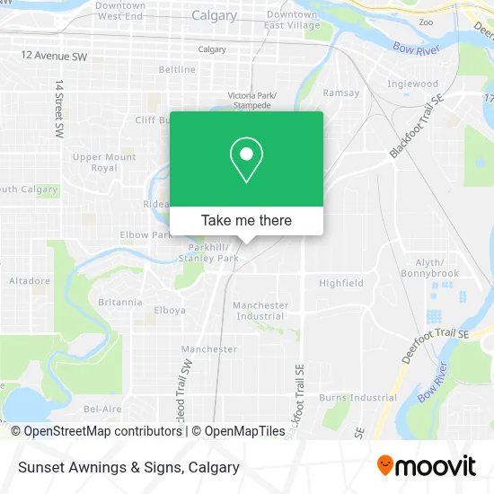 Sunset Awnings & Signs map