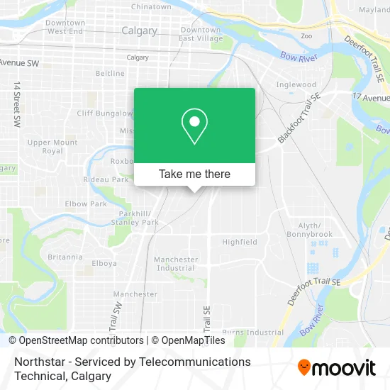 Northstar - Serviced by Telecommunications Technical map