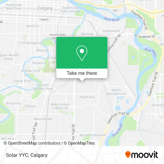 Solar YYC map