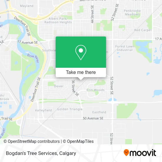Bogdan's Tree Services map