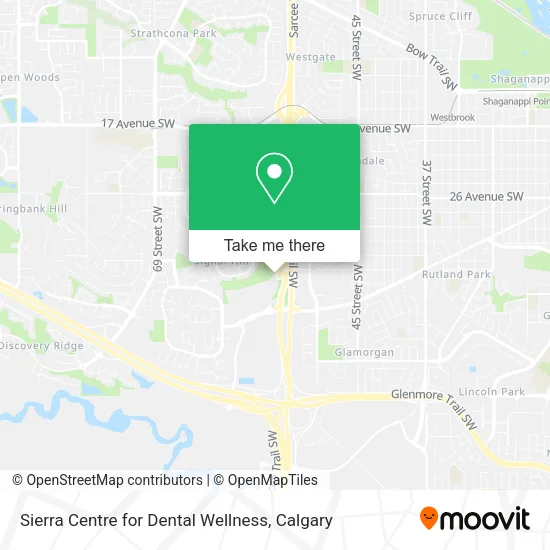 Sierra Centre for Dental Wellness map