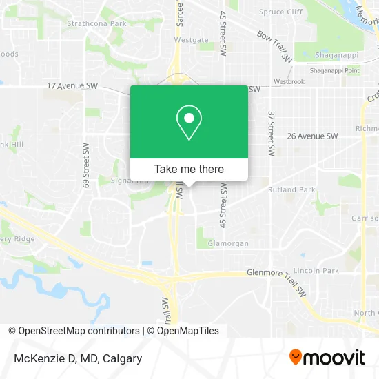 McKenzie D, MD map