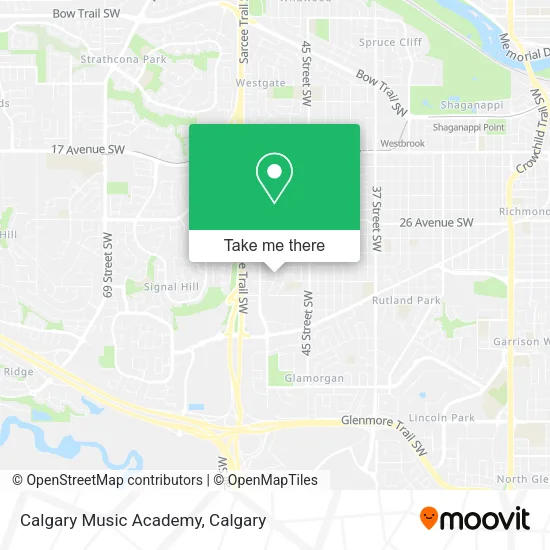 Calgary Music Academy map