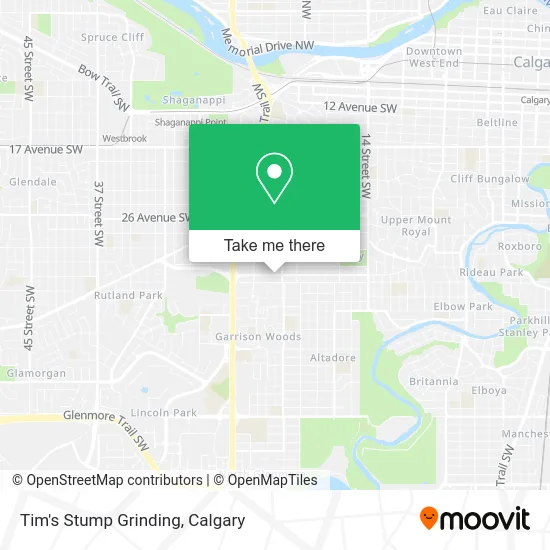 Tim's Stump Grinding map