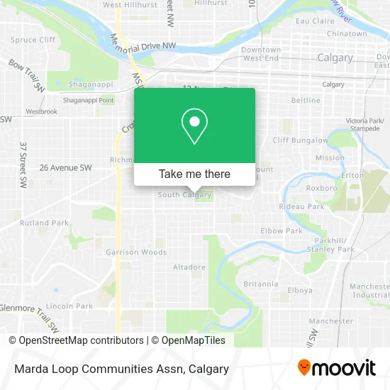 Marda Loop Communities Assn map
