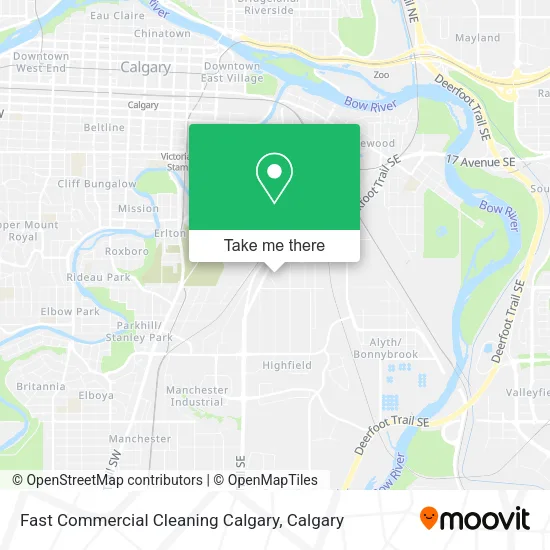 Fast Commercial Cleaning Calgary map