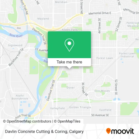 Davlin Concrete Cutting & Coring map