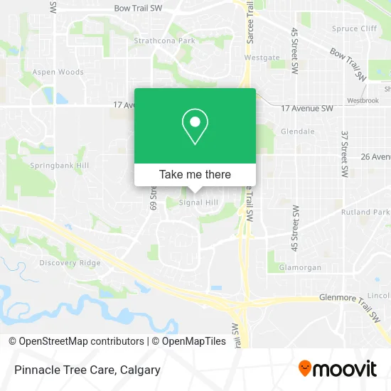 Pinnacle Tree Care map