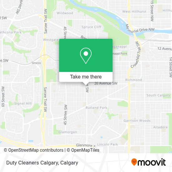 Duty Cleaners Calgary map